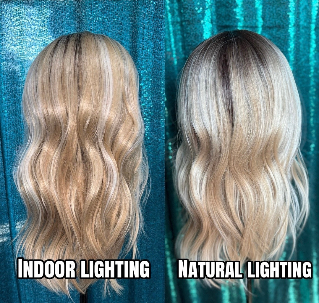 Everly Radiant Blonde Petite Size Synthetic Lace Front Wig 13x4