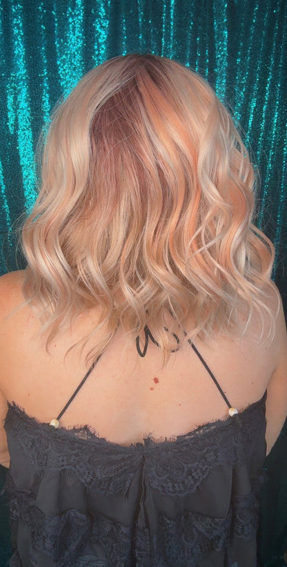 Julie Peaches n Cream | 13x4 Lace Front | Free Part | 130 % density | 16 in | Large