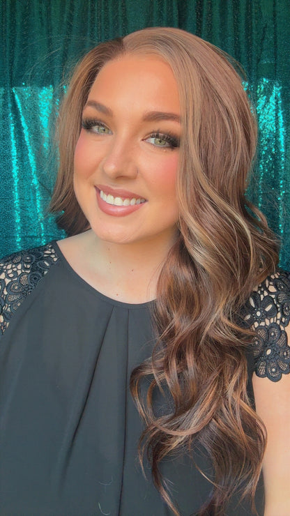 Emerson Hill Country Cocoa Standard Size Synthetic Lace Front Wig 13x4