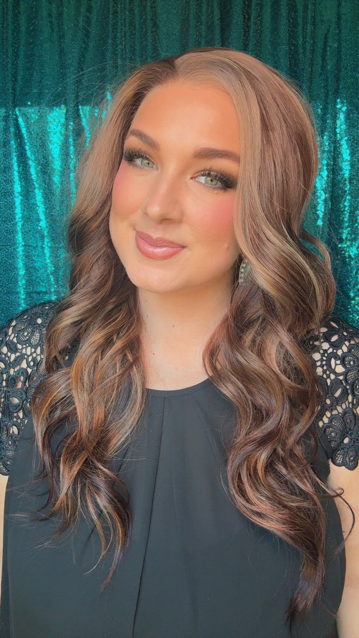 Emerson Hill Country Cocoa Standard Size Synthetic Lace Front Wig 13x4
