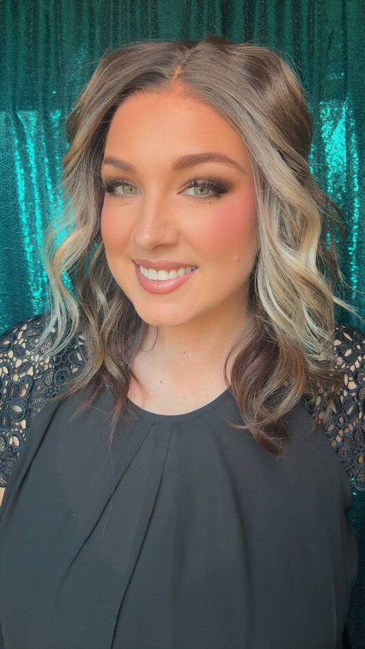 Callie Mocha Daydream Standard Size  Synthetic Lace Front Wig T-part