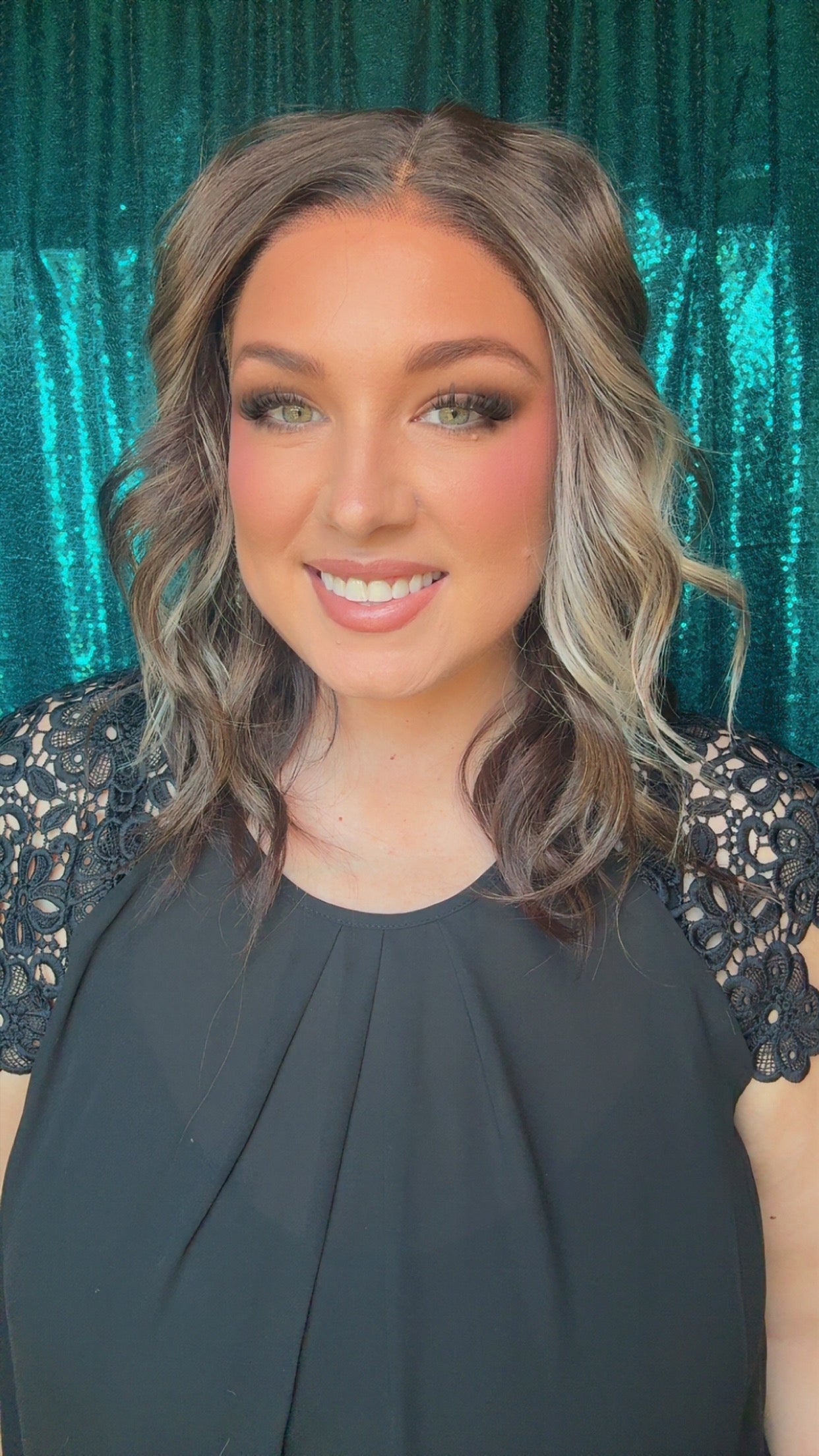 Callie Mocha Daydream Standard Size  Synthetic Lace Front Wig T-part