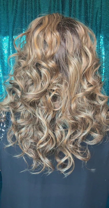Gracie Toasted Honey Standard Size Synthetic Lace Front Wig 13x4