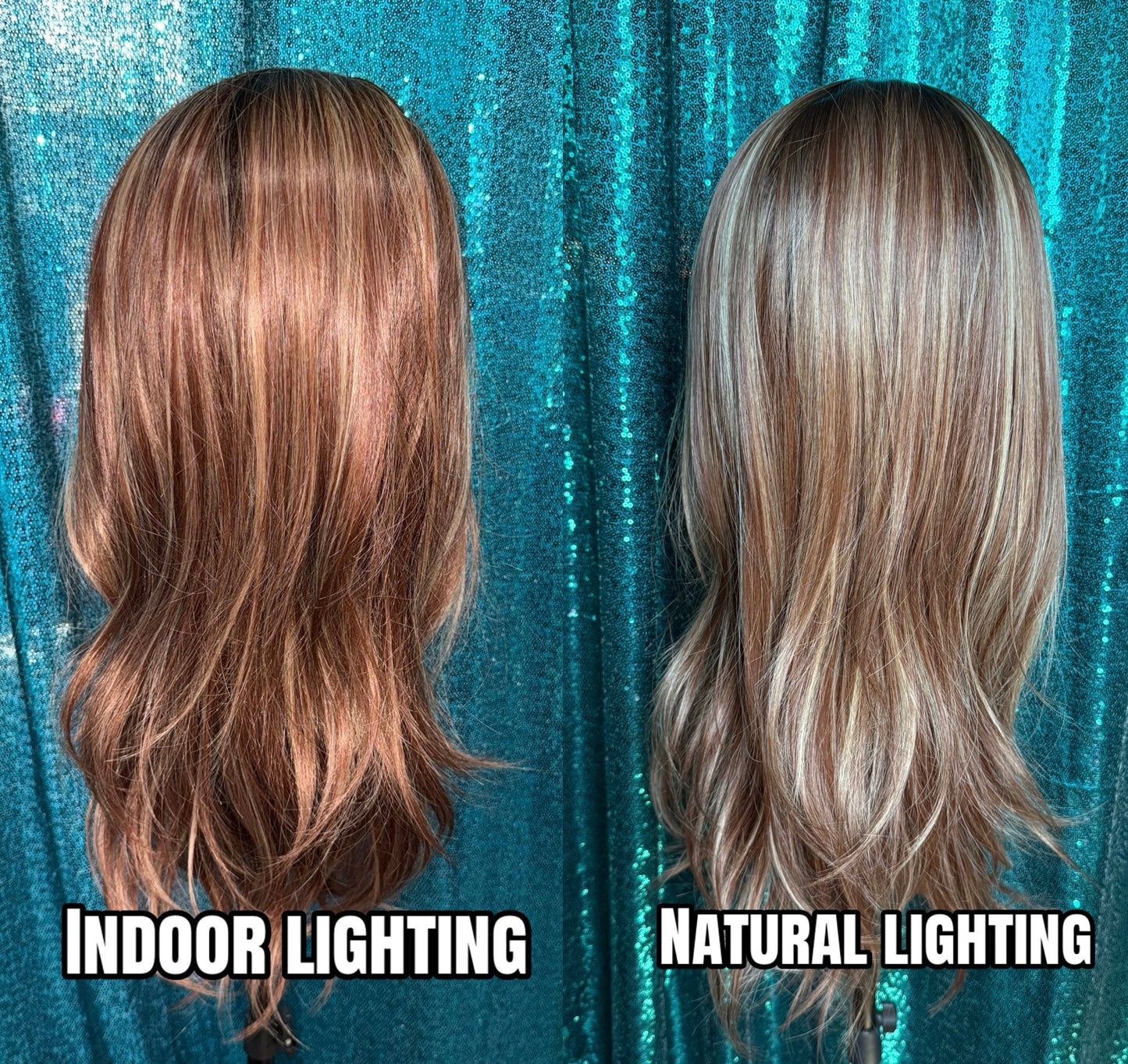 Charleigh Blush Bourbon Petite Size Synthetic Wig 13x 4 lace front