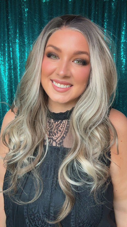 ALYSSA VANILLA SMOKE |Free Part | 13x3 Lace Front | 24 Inches |Medium