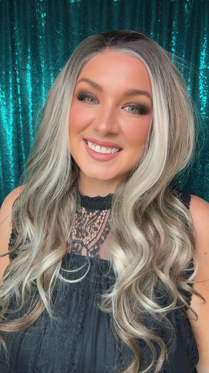 ALYSSA VANILLA SMOKE |Free Part | 13x3 Lace Front | 24 Inches |Medium