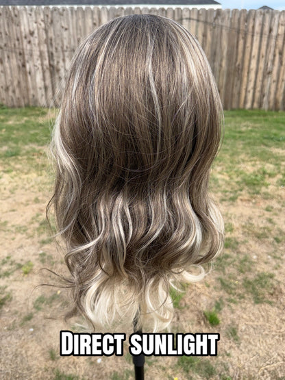 ALYSSA VANILLA SMOKE |Free Part | 13x3 Lace Front | 24 Inches |Medium