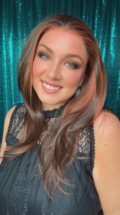 ASHTYN SOUTHERN TOFFEE | 13x4 | free part| 24” lace front wig | Medium