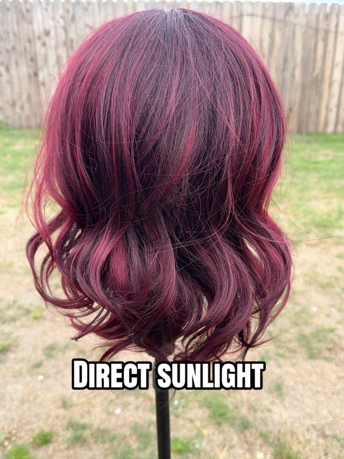 MARISSA CHERRY COLA |13x4 | Free part | 16” lace front synthetic wig