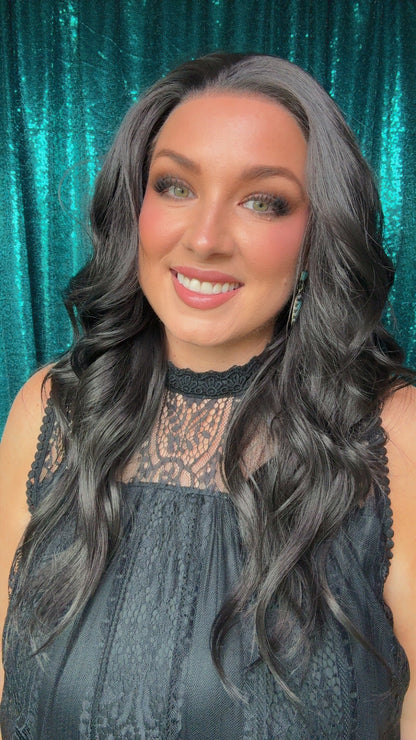 BELLA  MIDNIGHT MUSE |  13x4 Lace Front Synthetic Wig | 25” | Medium| Free Part