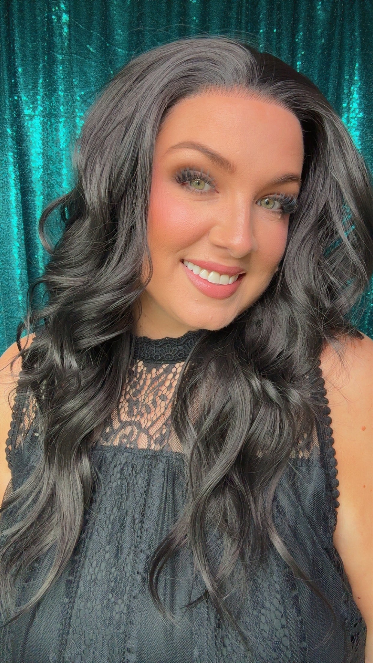 BELLA  MIDNIGHT MUSE |  13x4 Lace Front Synthetic Wig | 25” | Medium| Free Part
