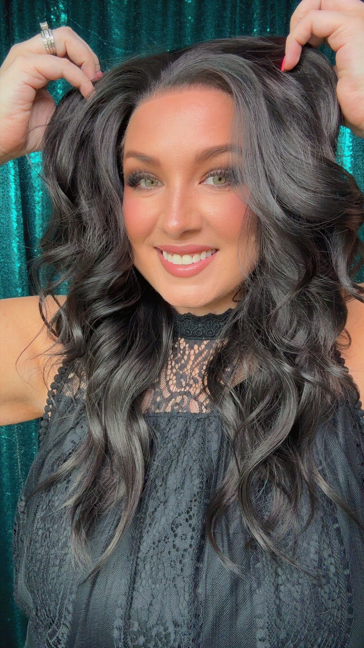 BELLA  MIDNIGHT MUSE |  13x4 Lace Front Synthetic Wig | 25” | Medium| Free Part