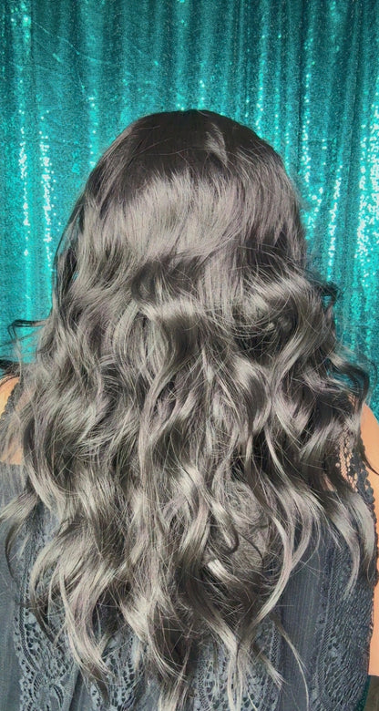 BELLA  MIDNIGHT MUSE |  13x4 Lace Front Synthetic Wig | 25” | Medium| Free Part