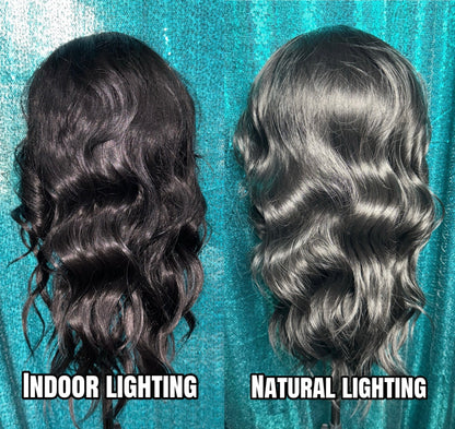 BELLA  MIDNIGHT MUSE |  13x4 Lace Front Synthetic Wig | 25” | Medium| Free Part