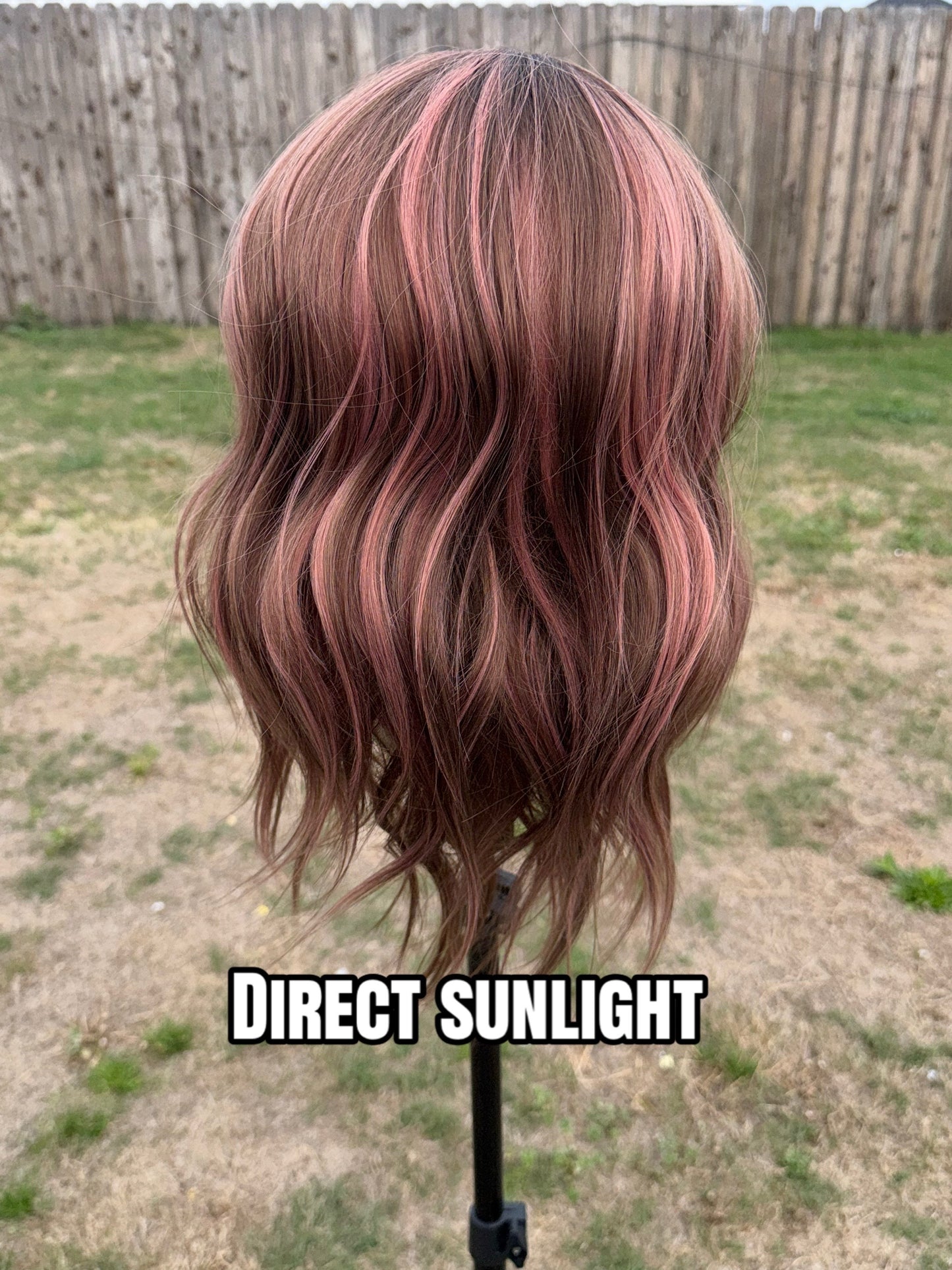 PARKER PINK VELVET TRUFFLE | Medium | 21”| 13x4 Free Part| Synthetic Wig