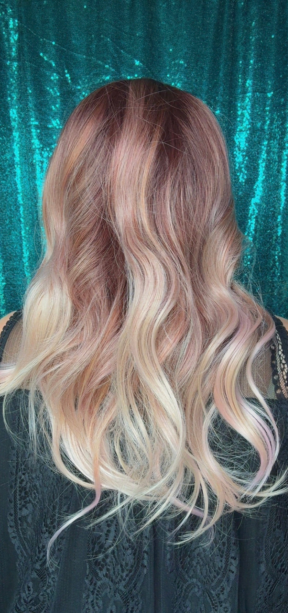 CATRINA PEACHWOOD ROSE| Medium | 13x4 | Free Part| 23” | Lace Front Wig