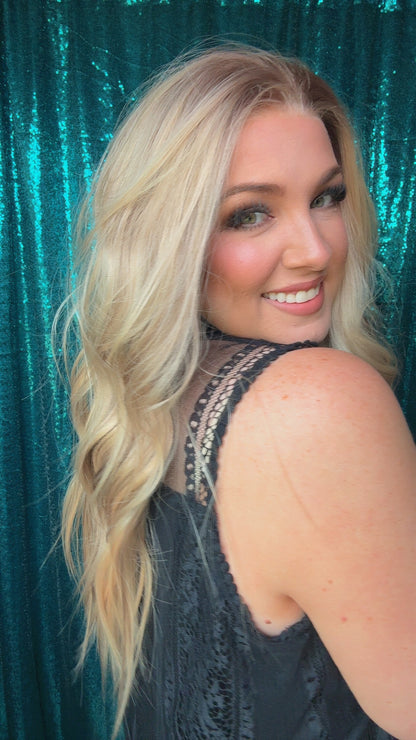 HARPER SUNDANCE HONEY | Medium | 26” | Free Part | Lace Front Synthetic Wig