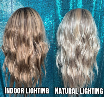HARPER SUNDANCE HONEY | Medium | 26” | Free Part | Lace Front Synthetic Wig