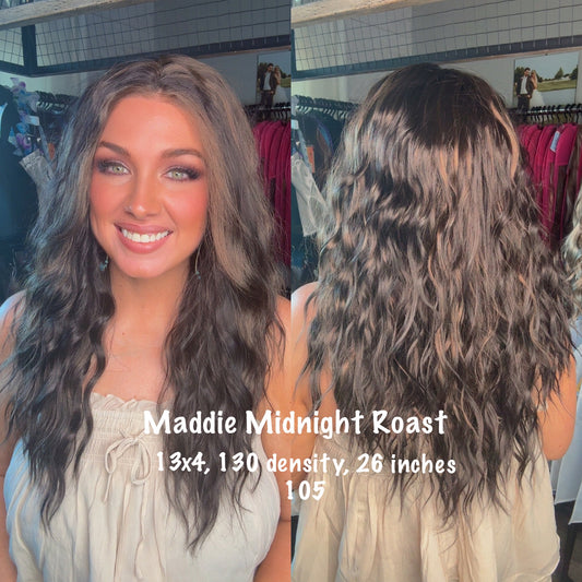 Maddie Midnight Roast | 13x4 Lace Front | Free Part | 130 density | 26 inches | Large