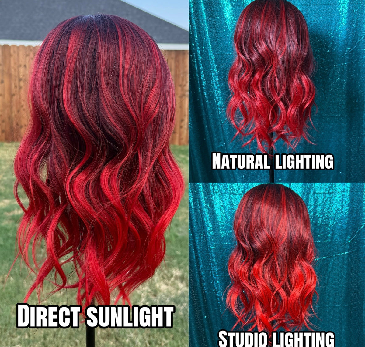 Karma Red Handed (tinsel) | Lace Front | Free Part | 13x4 | 130 density | 22 inches | Petite