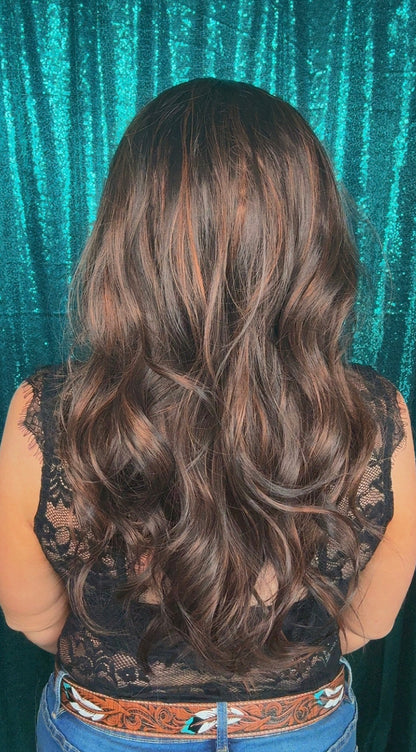 Jolene Rustic Mocha | 13x4 Free Part Lace Front | 25 inches | 125 % density | large