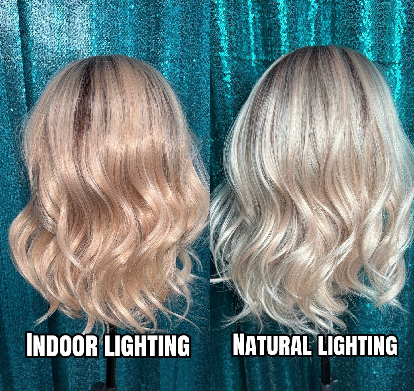 Savannah Apricot Silk | 13x4 Lace Front Wig | 18 inches | Free Part | 130 % density |Petite|