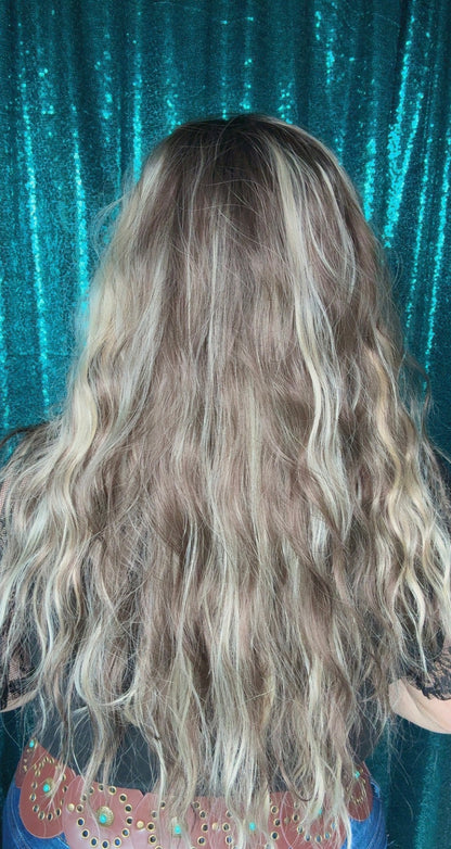 Milani Mocha Caramel Melt| 13x4 Lace| Free Part| 26 inches, 130 density | Large