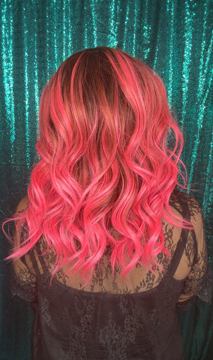 Karma Pink Pistol | 13x4 Lace Front Free Part | 130% density | Standard