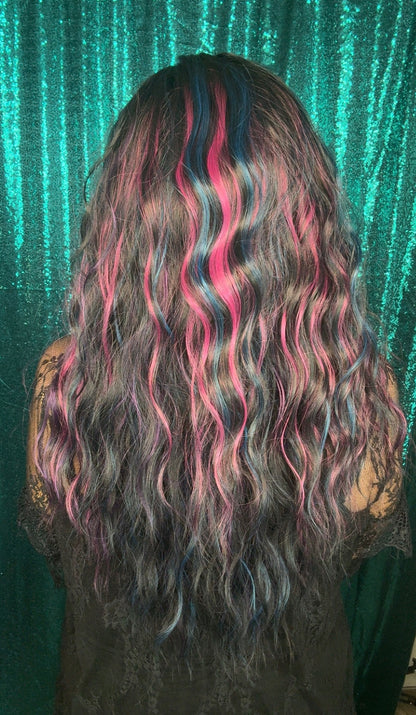 McKinley Electric Pop | 13x4 Free Part | Lace Front | 130% Density | Synthetic Wig | 28 Inches | Large