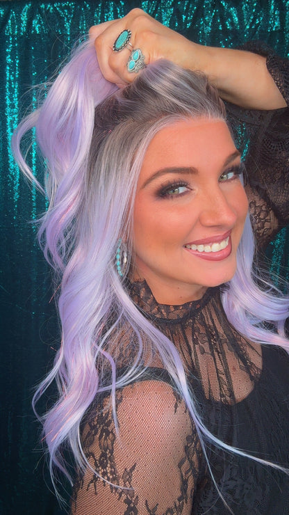 Nova Fairy Dust Tinsel | 13x4 Free Part | Lace Front | 130% Density | Synthetic Wig | 22 Inches | Standard