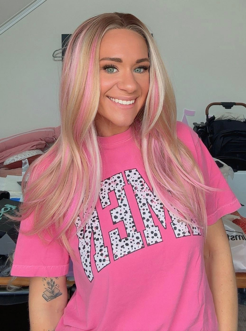 Karen Courageous Blush | 13x4 Free Part | Lace Front | 22 inches | 130% density | Large