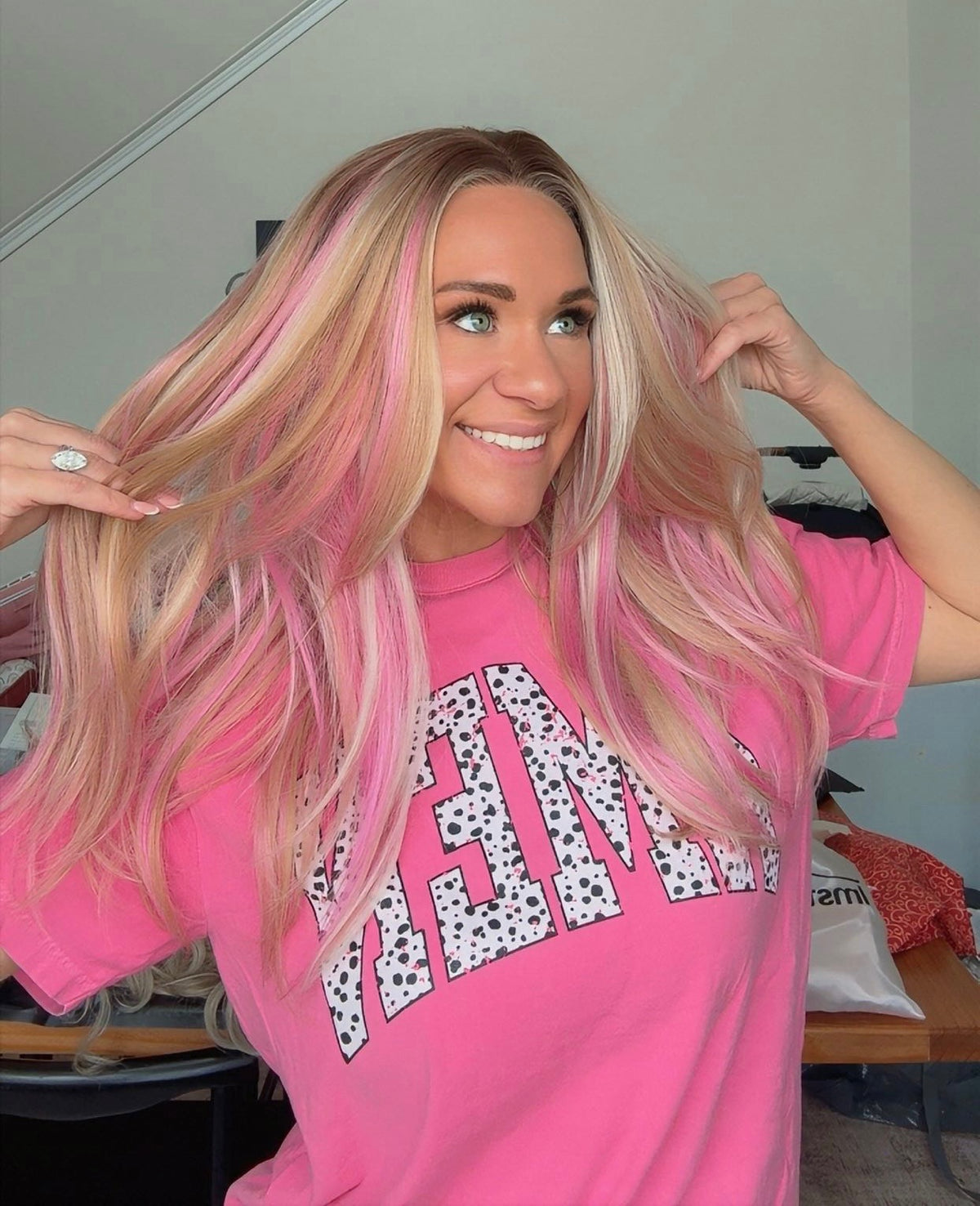 Karen Courageous Blush | 13x4 Free Part | Lace Front | 22 inches | 130% density | Large