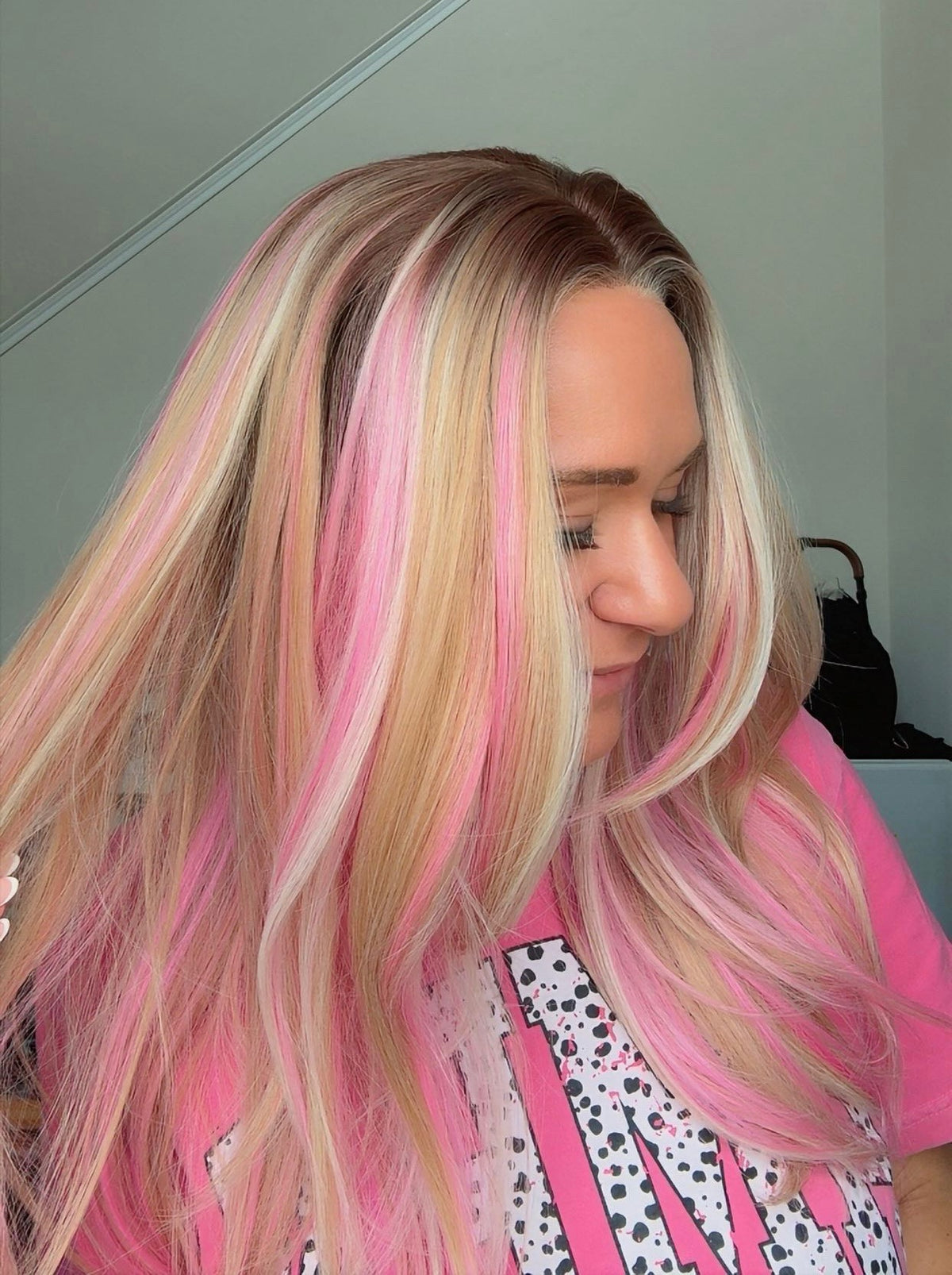 Karen Courageous Blush | 13x4 Free Part | Lace Front | 22 inches | 130% density | Large