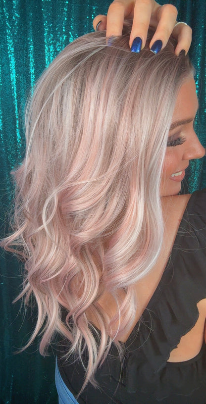 Viv Southern Blush | 13x4 Free Part Lace Front | 24 in | 130% density | Large
