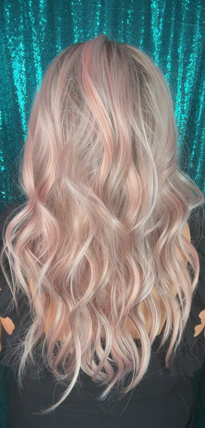 Viv Southern Blush | 13x4 Free Part Lace Front | 24 in | 130% density | Large
