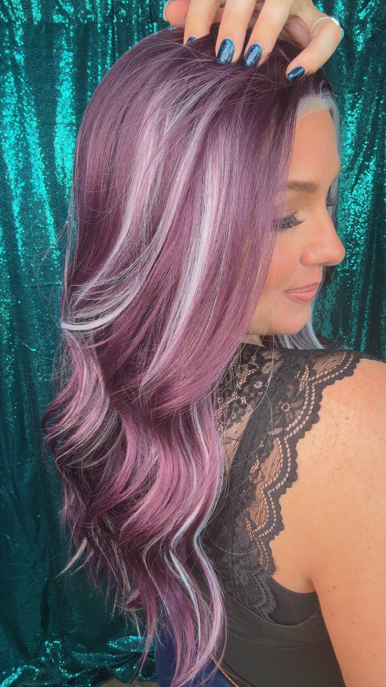 Paige Purple Haze | lace front | Free Part | 25 inches | Standard