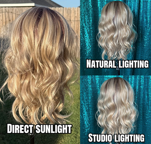 Amora Vanilla Oak | 13x4 Lace Front | Free Part | 23 inches | 130% Density | Large
