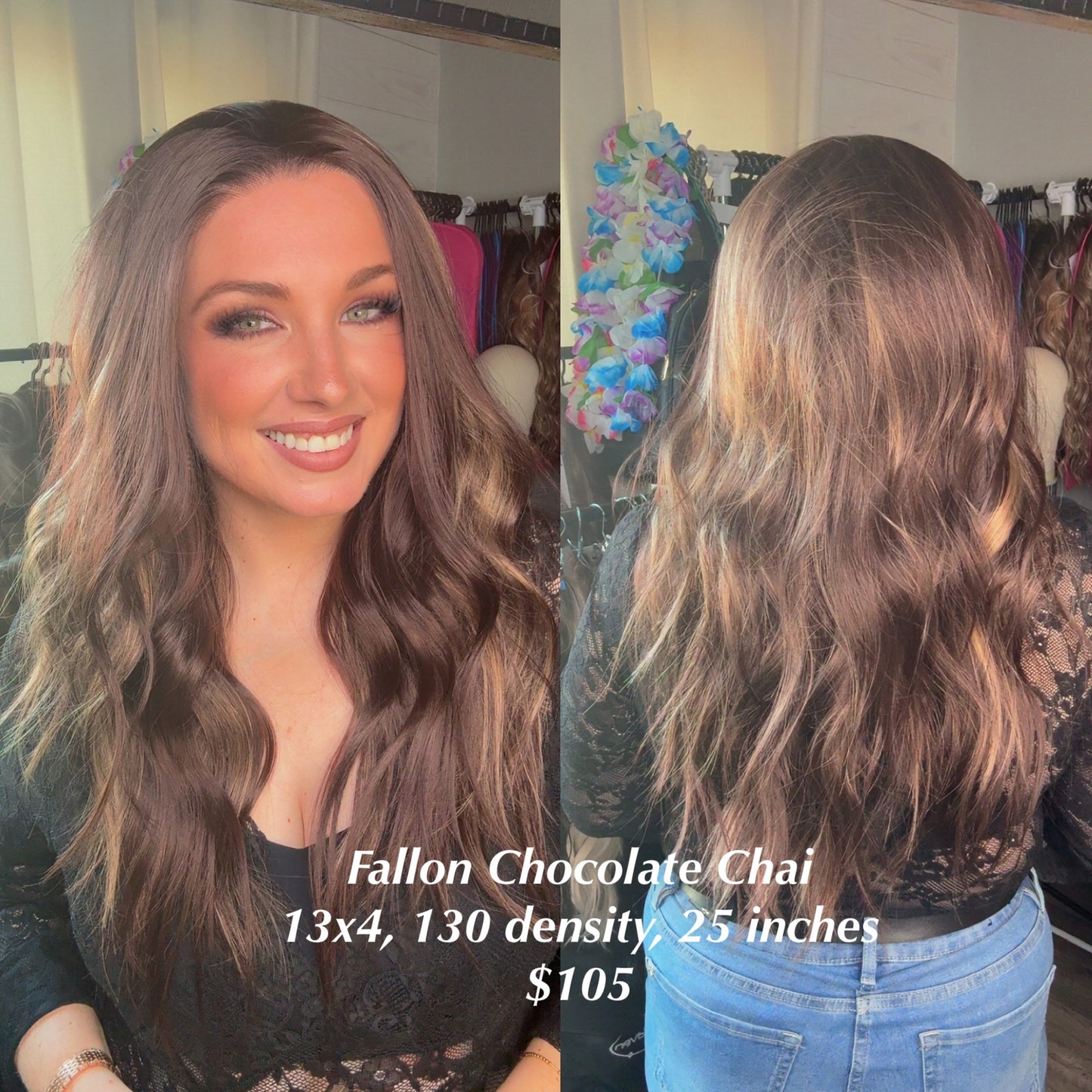 Fallon Chocolate Chai | 13x4 | Lace Front | Free Part | 25 in | Standard