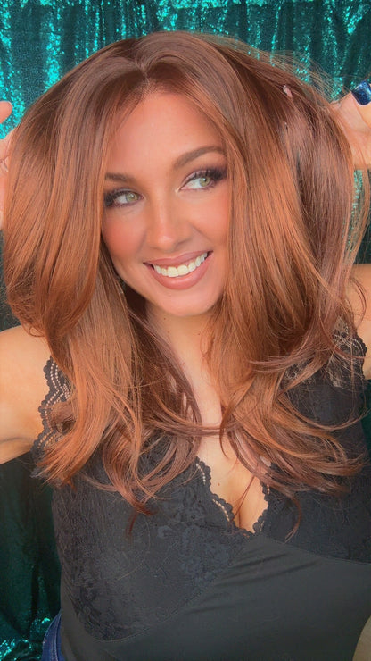 Irelyn Southern Spice | 13x4 | Synthetic Free Part  | Lace Front | 24 in | Standard