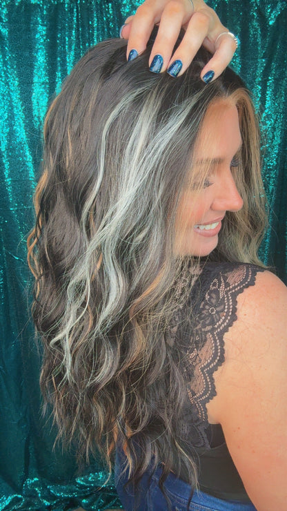 Maddie Moonlit Canyon | Lace Front | 13x4 Lace Front | Free Part | 26 in | 130 % density | Petite
