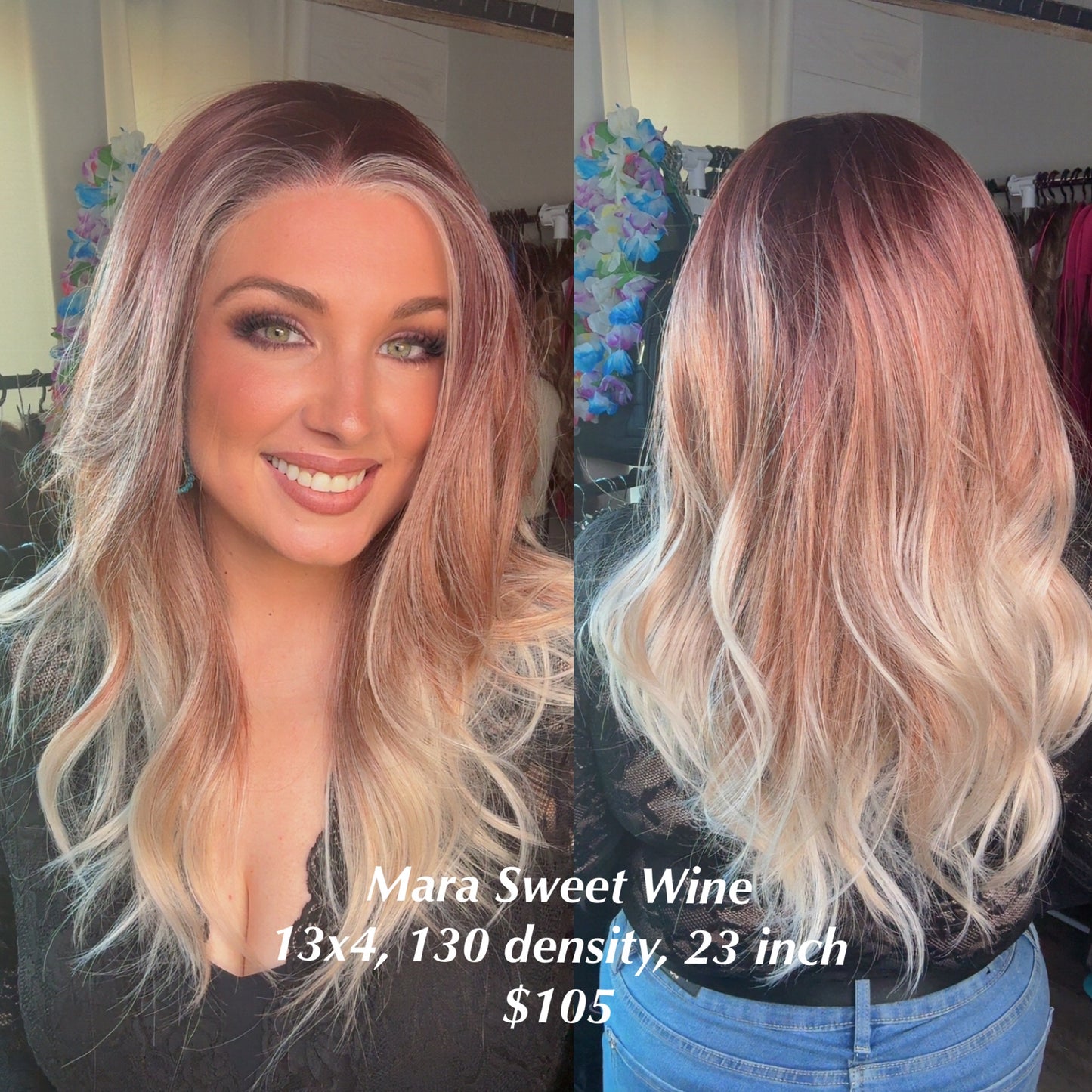 Mara Sweet Wine |13x4 Lace Front | Density: 130% |23 inches | Petite