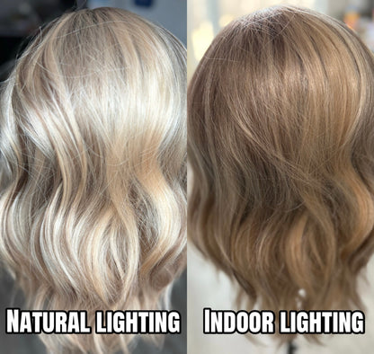 Brynn Wheat Blonde Standard Size Synthetic Wig