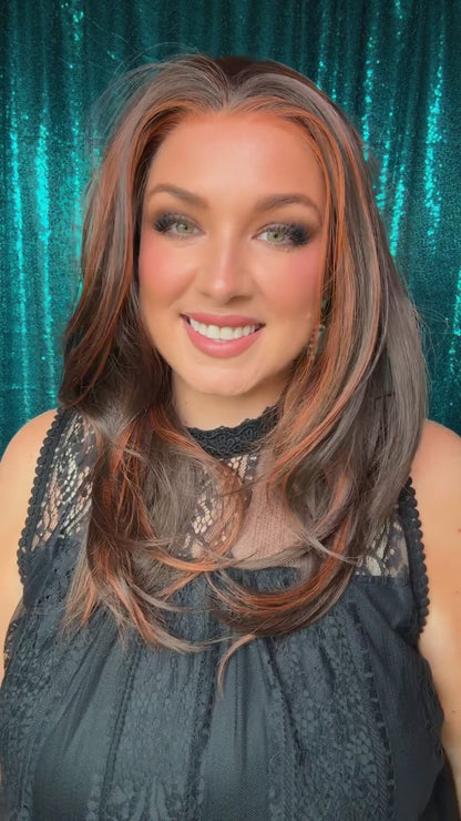 ASHTYN SOUTHERN TOFFEE | 13x4 | free part| 24” lace front wig | Medium