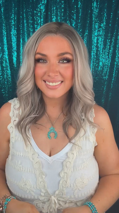 Brighton chiffon Blonde Color Blend | 13x4 Synthetic lace | Free Part | Standard | 18 inches