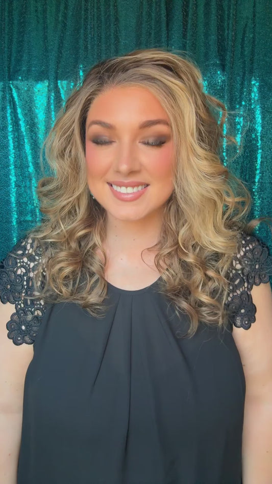 Gracie Toasted Honey Standard Size Synthetic Lace Front Wig 13x4