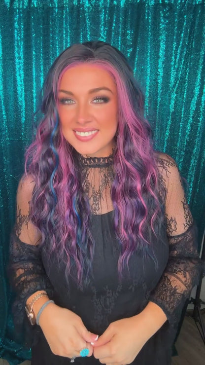McKinley Electric Pop | 13x4 Free Part | Lace Front | 130% Density | Synthetic Wig | 28 Inches | Large
