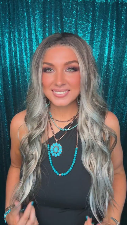 Indy Cashmere Smoke | 13x4 Lace front | Free Part | density 130 | large