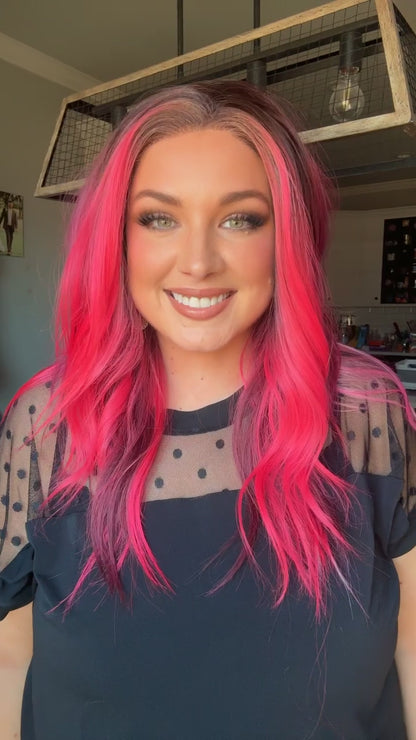 Karma Raspberry Riot standard size lace wig